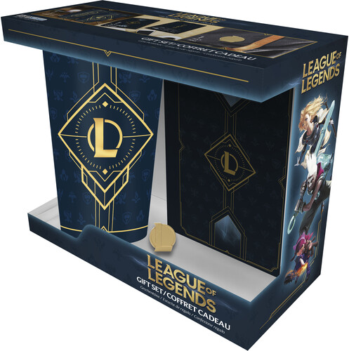 LEAGUE OF LEGENDS - PCK XXL GLASS + PIN + NOTEBOOK
