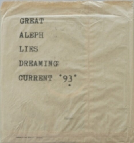 Current 93 - Great Aleph Lies Dreaming