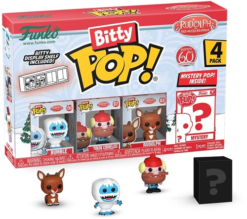 FUNKO BITTY POP RUDOLPH BUMBLE 4 PACK