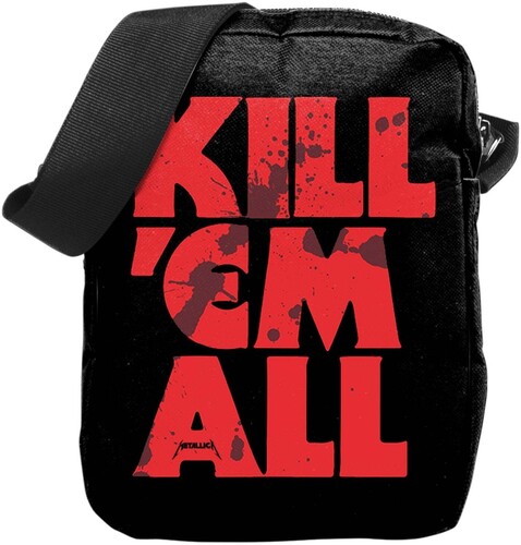 ROCKSAX METALLICA KILL EM ALL BLD XBODY BAG BLK/ RD