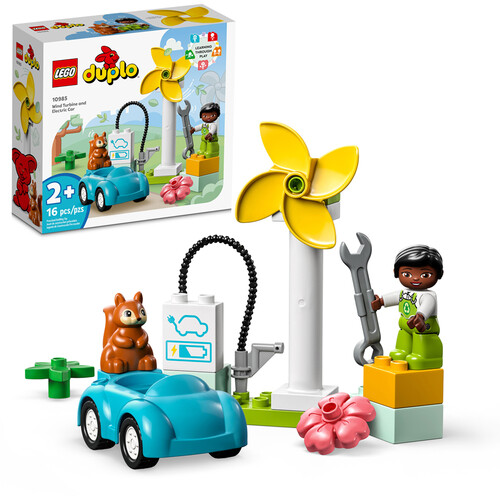 LEGO DUPLO TOWN WIND TURBINE AND ELECTRIC CAR