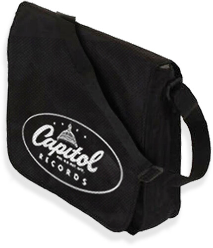 CAPITOL RECORDS LOGO FLAP TOP MESSENGER RECORD BAG