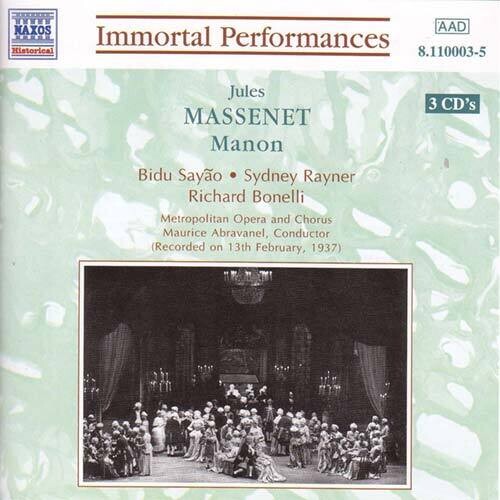 Massenet: Manon
