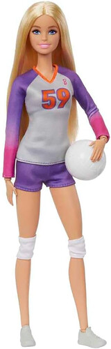 BARBIE CAREER MADE TO MOVE SPORTS DOLL VOLLEYBALL