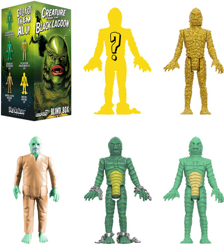 Super7 - Universal Monsters - Reaction Blind Box Wv3 - Creature from the Black Lagoon 12pc Flat