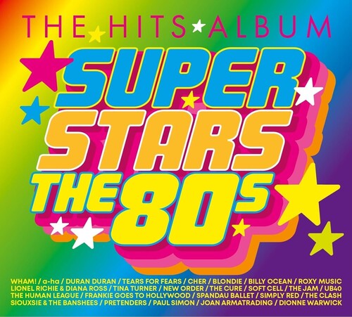 Hits Album: Superstars - The 80's / Various (Uk) - Hits Album: Superstars - The 80's / Various (Uk) vinyl record cover