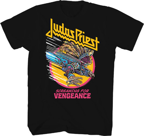 JUDAS PRIEST VENGEANCE T-SHIRT LARGE BLACK