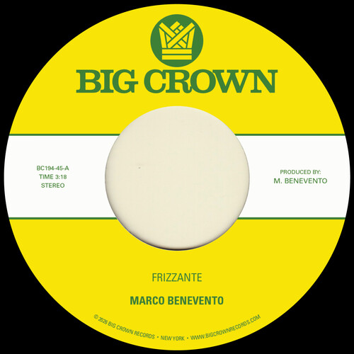 Marco Benevento - Frizzante B/W Turandot vinyl record cover