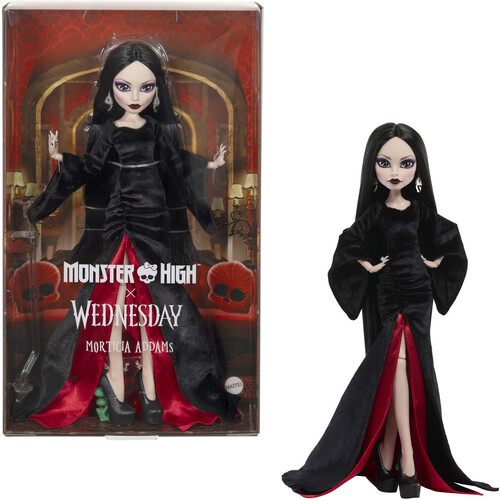 Mattel Collectible - Monster High x Wednesday Morticia Addams Skullector Doll