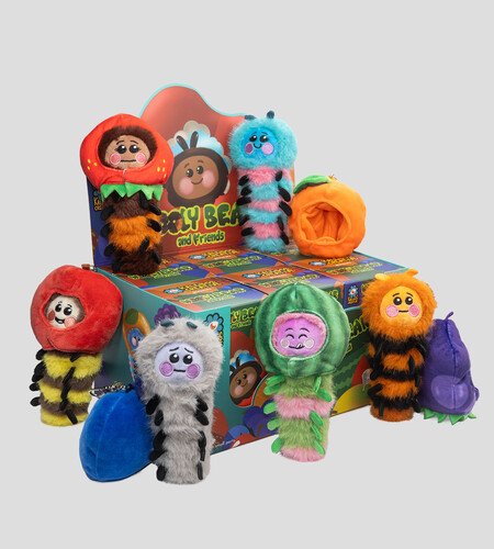 Kaleidos Wooly Bear and Friends Plush: Blind Box Series 1 with 6-Piece PDQ