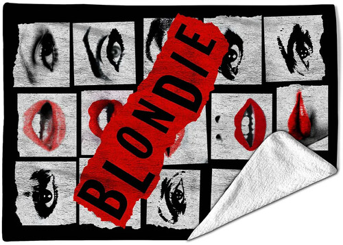 Rocksax - Blondie - Lips - Sherpa Fleece Blanket (60 in x 80 in)