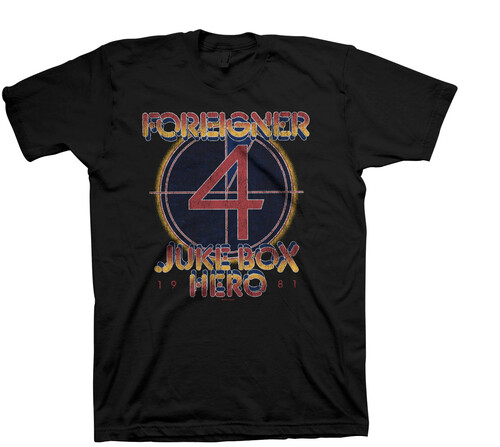 Foreigner - Juke Box Hero - T-Shirt - Medium (Black)