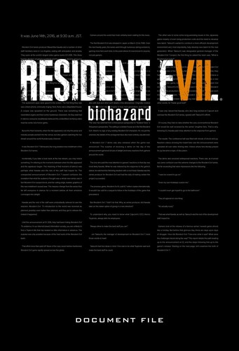Capcom - Resident Evil 7: Biohazard Document File