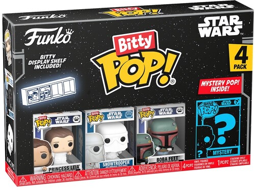 FUNKO Bitty POP!: Star Wars: The Empire Strikes Back S2 - Leia 4-Pack