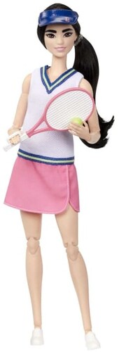 BARBIE CAREER MADE TO MOVE SPORTS DOLL TENNIS