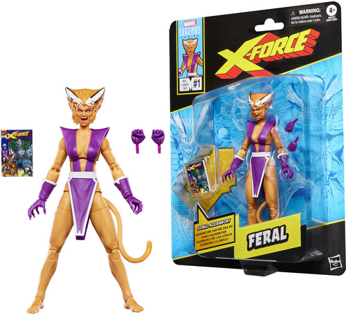 Hasbro Marvel Legends Series Feral, X-Force and X-Men Comics-Inspired Action Figure
