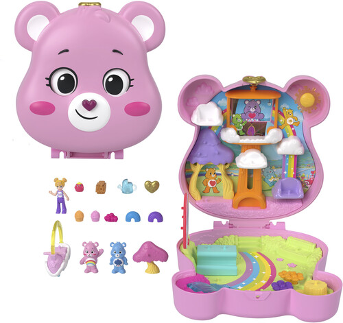 POLLY POCKET X CARE BEAR DOLLS COMPACT PLAYSET