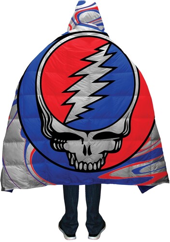 GRATEFUL DEAD STEAL FACE PONCHO OSFA SLV 2403GFD