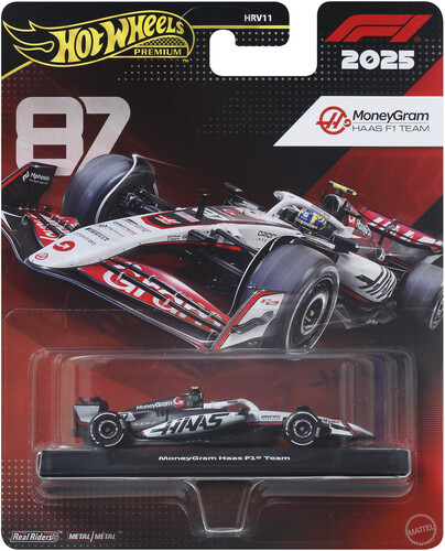 HOT WHEELS PREMIUM RACE TEAM HAAS DRIVER 2