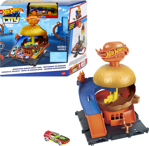 HW CITY BURGER BLITZ PLAYSET