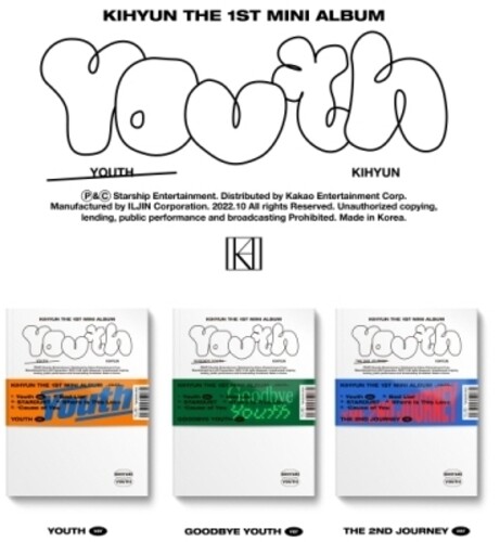 Kihyun - Youth - 96pg Photo Book, Photocard + Travel Ticket
