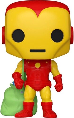 Funko Pop! Marvel: - Holiday- Iron Man W/Bag