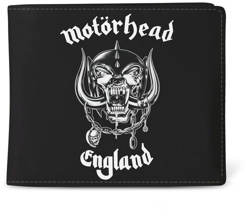 ROCKSAX MOTORHEAD ENGLAND LOGO WALLET BLK/ WHT