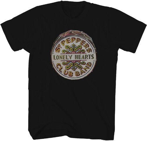 Beatles - Sgt. Pepper's Drum T-Shirt - XL Black 2061206606
