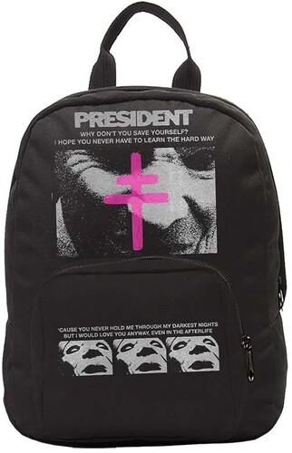 ROCKSAX PRESIDENT CONCLAVE LOGO MINI BACKPACK BLK