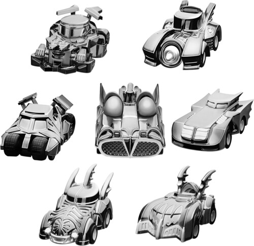 BATMAN SERIES BATMOBILE CAR ELECTROPLATED 7CT PDQ