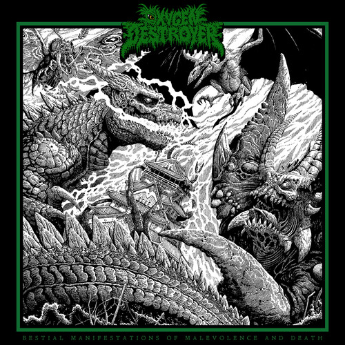 Oxygen Destroyer - Bestial Manifestations Of Malevolence And Death vinyl record cover