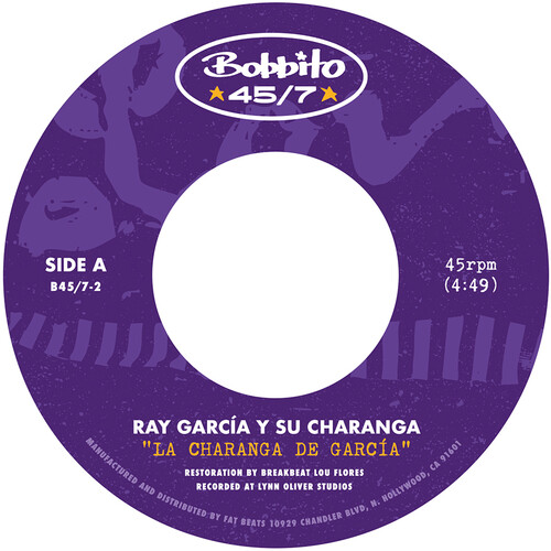 Ray Garcia y Su Charanga - "La Charanga de Garcia" b/w "Para Ti" vinyl record cover