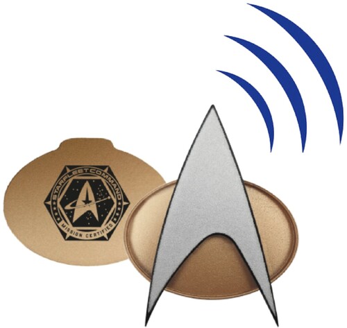 Fametek - Star Trek The Next Generation - Bluetooth Communicator Badge - 2026/ 60th Anniversary