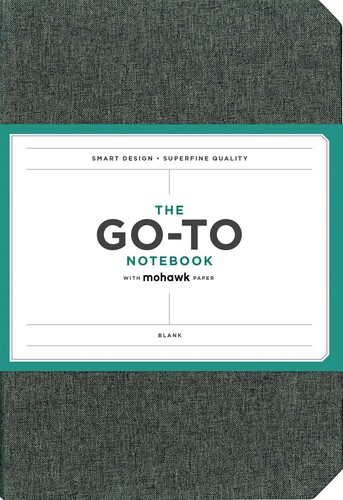 Chronicle Books - Go-To Notebook with Mohawk Paper, Slate Grey Blank