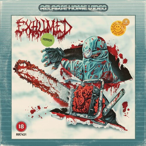 Exhumed - Horror [Indie Exclusive Limited Edition Milky Clear w/ Heavy Blood Red, Oxblood & Aqua Blue Splatter LP]
