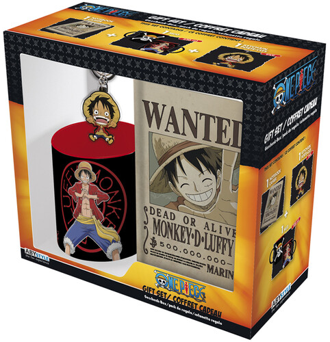 One Piece - Gift Set - Luffy: NoteBook, Mug & Keychain