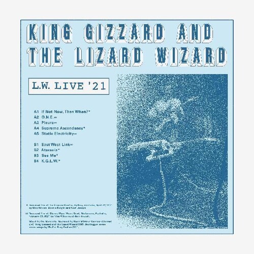King Gizzard & The Lizard Wizard - L.W. Live in Australia [Reverse Groove Clear LP]