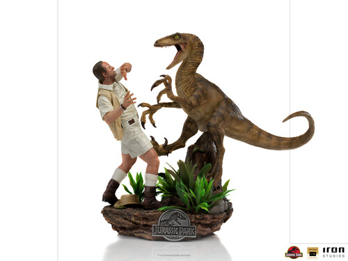 CLEVER GIRL DELUXE ART SCALE 1/ 10 - JURASSIC PARK