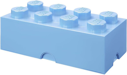 LEGO Storage Brick with 8 Knobs, Light Blue