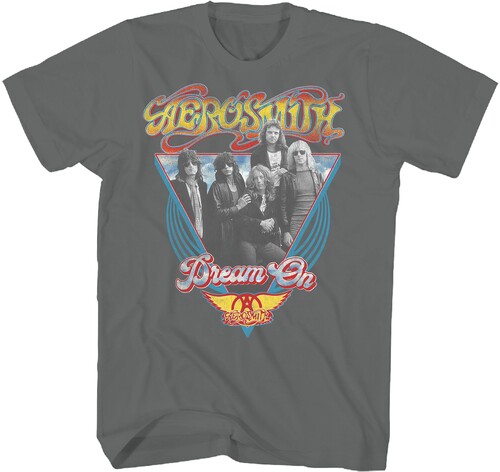 Aerosmith - Dream On Triangle T-Shirt - 2XL Charcoal 38441069A5