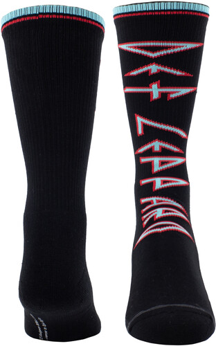 PERRI'S DEF LEPPARD SHARP TEXT LOGO CREW SOCKS