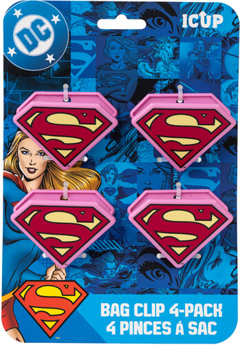 DC COMICS SUPERGIRL MAGNETIC BAG CLIPS (4 PACK)