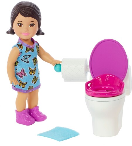 BARBIE SKIPPER BABYSITTERS INC POTTY TIME BRUNETTE