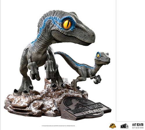 MINICO JURASSIC DOMINION BLUE AND BETA PVC STATUE