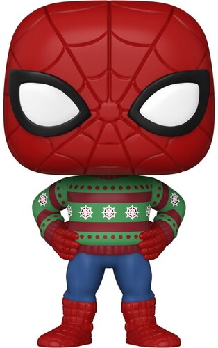 Funko Pop! Marvel: - Holiday- Spider-Man(Swtr)