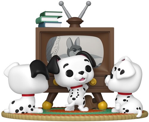 Funko POP! Moments: 101 Dalmatians, Rolly, Patch and Lucky with TV