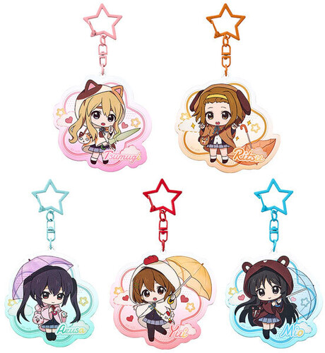 K-ON! FLUFFY RAIN SERIES COLLECTIBLE ACRYLIC KEYCH