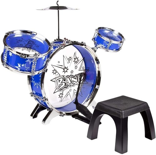 Playsets - Big Band Drum Set (One random color per transaction. Colors blue or red)