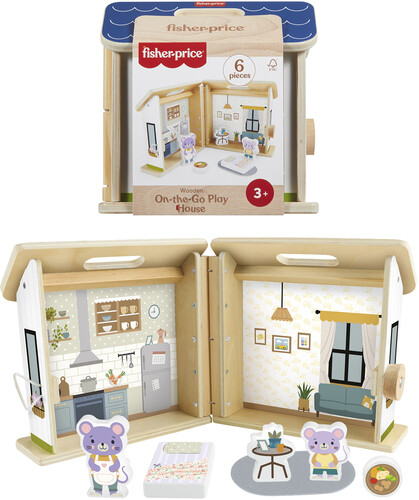 Fisher Price - Wooden On-the-Go Play House
