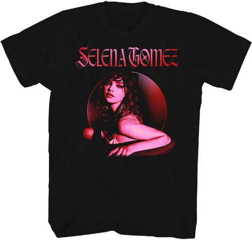 Selena Gomez - Photo Circle Frame T-Shirt - Medium Black 36871070A2